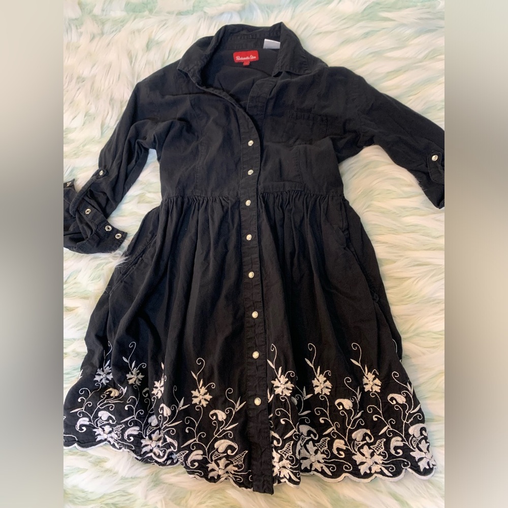 Panhandle Slim - Embroidered Pearl Snap Dress - Women’s Medium